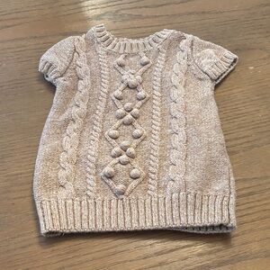 Joe Fresh Beige Cable Knit Kids Dress